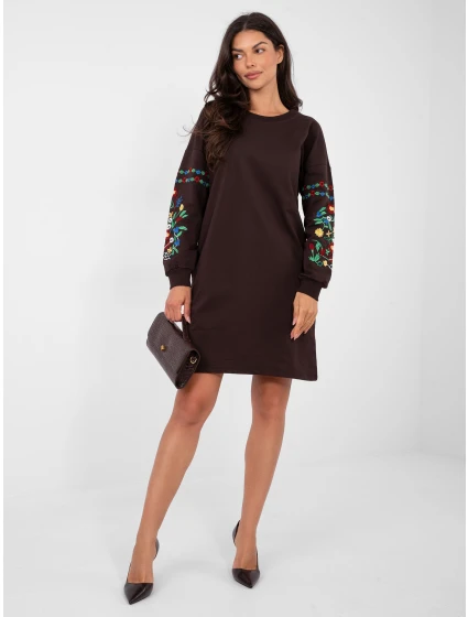 Šaty RV SK 8979.94P tmavě hnědé