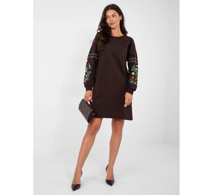 Šaty RV SK 8979.94P tmavě hnědé