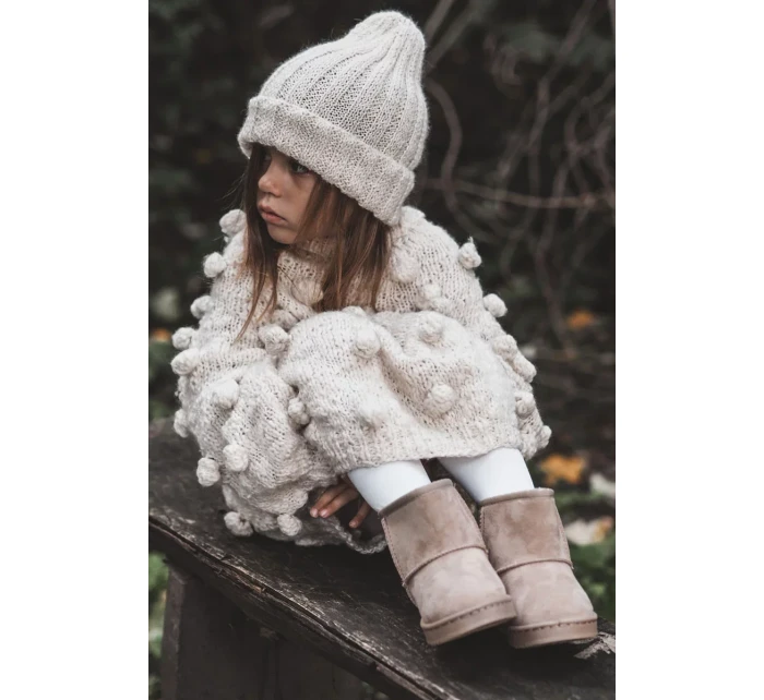 Dětské Teplé Sněhule Semišové Světle béžové Gooby Dětské Teplé Sněhule Semišové Světle béžové Gooby