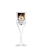 Personalizovaná nerozbitná prosecco sklenice s motivem přehrávače Personalizovaná nerozbitná prosecco sklenice s motivem přehrávače