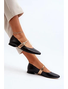 Balerinky 2774 černo-zlaté - Step in style