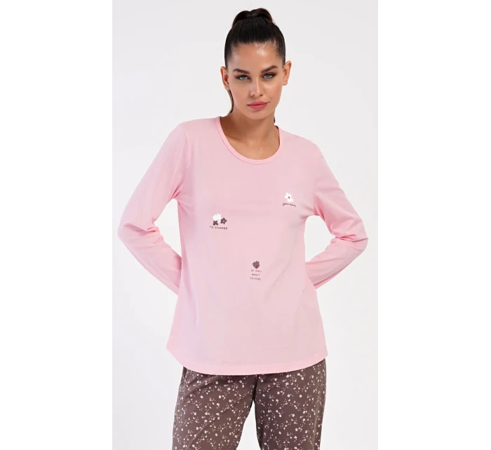 Dámské pyžamo dlouhé Flowers