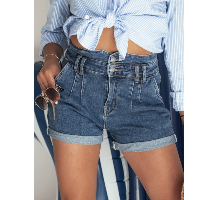 Dámské džínové šortky DENIM modré model 21977731 - Dstreet Dámské džínové šortky DENIM modré model 21977731 - Dstreet