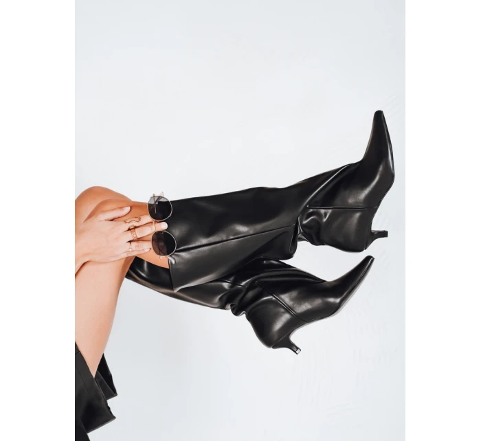 Dámské černé boty FashionStreet ZY1190