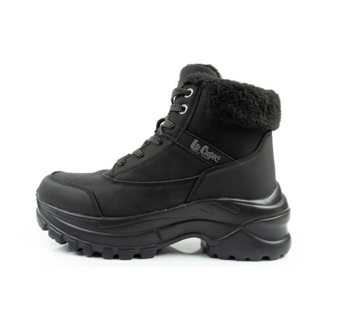 dámská sportovní obuv zimní model 21406114 zateplená černá dámské šněrovací boty - Lee Cooper
