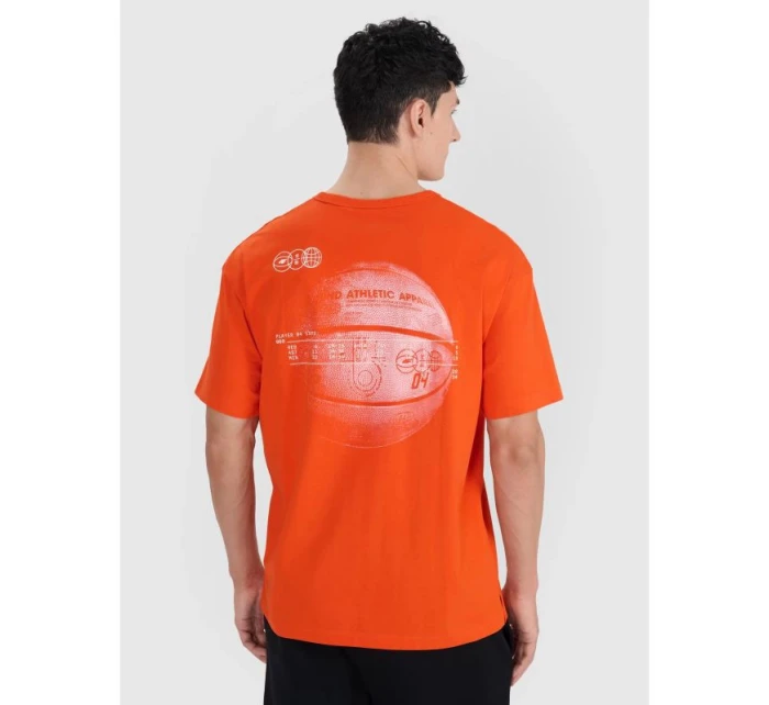 Pánské tričko oversize s potiskem model 21436916 pánské - 4F Pánské tričko oversize s potiskem model 21436916 pánské - 4F