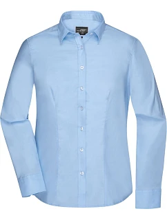 Daiber JN 681 Mikro keprová halenka s dlouhým rukávem 02.0681 light blue