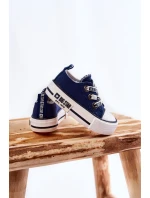 Dětské látkové tenisky BIG STAR model 21594798 Námořnická modrá - Big Star Shoes Dětské látkové tenisky BIG STAR model 21594798 Námořnická modrá - Big Star Shoes