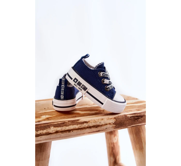 Dětské látkové tenisky BIG STAR model 21594798 Námořnická modrá - Big Star Shoes Dětské látkové tenisky BIG STAR model 21594798 Námořnická modrá - Big Star Shoes