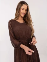 Šaty IT SK 21807.22 hnědé Šaty IT SK 21807.22 hnědé