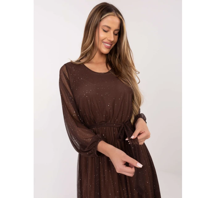 Šaty IT SK 21807.22 hnědé Šaty IT SK 21807.22 hnědé