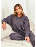 Dámská tepláková souprava Tmavě šedá Doctor model 21866307 - DOCTOR NAP Dámská tepláková souprava Tmavě šedá Doctor model 21866307 - DOCTOR NAP