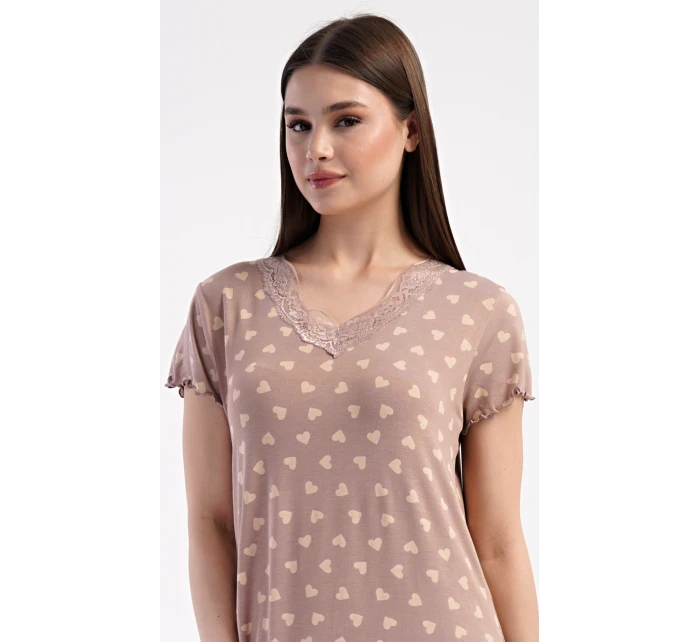 Dámská noční košile s krátkým rukávem model 21345616 - Vienetta