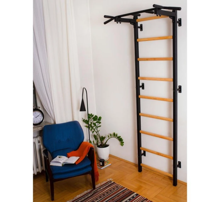 DŘEVĚNÝ KOVOVÝ GYMNASTICKÝ ŽEBŘÍK S KOVOVOU TYČÍ BENCHK 721B DŘEVĚNÝ KOVOVÝ GYMNASTICKÝ ŽEBŘÍK S KOVOVOU TYČÍ BENCHK 721B