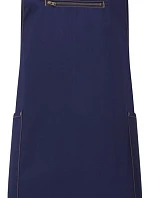 Premier PR 121 Zástěra s laclem a bočními kapsami "Barley" 39.0121 navy/camel
