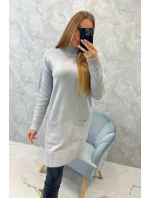 Svetr se stojáčkem světle šedý Svetr se stojáčkem světle šedý