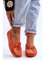 Semišové Mokasíny Oranžové model 21625479 - Boto