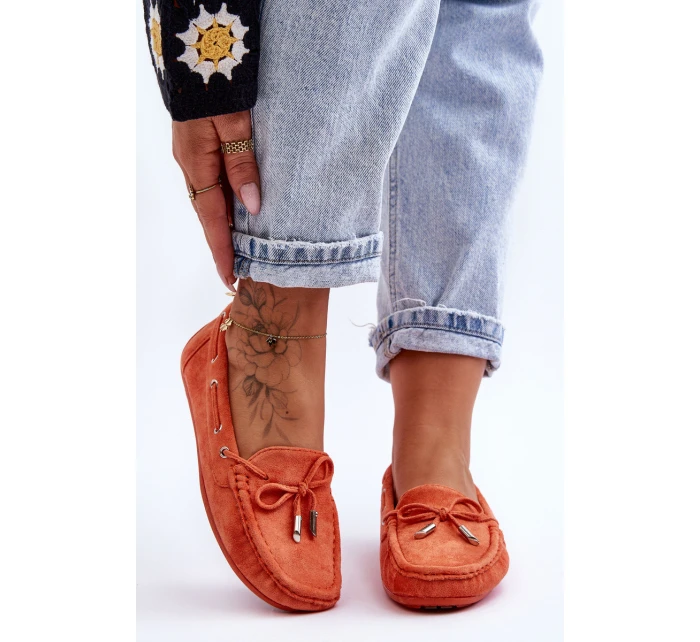 Semišové Mokasíny Oranžové model 21625479 - Boto