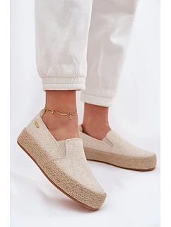 Dámské espadrilky na platformě Big Star model 22042779 Béžové - Big Star Shoes