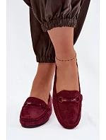 Dámské mokasíny Ploché Bordó Olisa