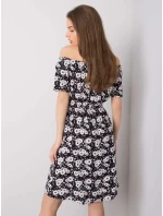 Šaty D73771M30244B černobílé