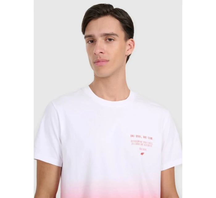 Pánské tričko s potiskem 4F 4FRAW25TTSHM3226-62S Pánské tričko s potiskem 4F 4FRAW25TTSHM3226-62S