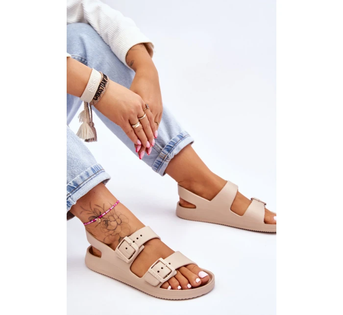 Dámské lehké sandály Big Star LL274746 Béžové Dámské lehké sandály Big Star LL274746 Béžové