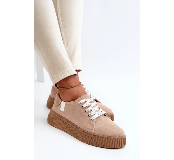 Dámské tenisky MEMORY FOAM SYSTEM BIG STAR NN276002 Hnědobéžové