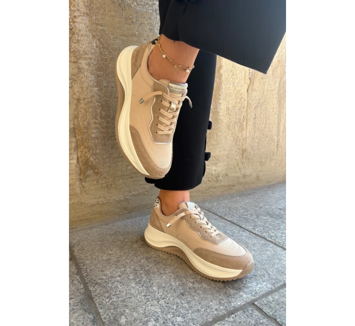 Dámské semišové tenisky na platformě Big Star RR274A345 HI-POLY SYSTEM Tmavě béžové Dámské semišové tenisky na platformě Big Star RR274A345 HI-POLY SYSTEM Tmavě béžové