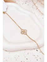 Dámský náramek ze chirurgické oceli Zlatý Dámský náramek ze chirurgické oceli Zlatý