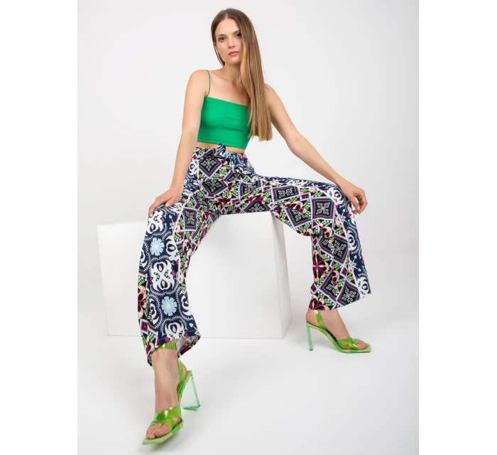 DHJ SP 13587 kalhoty.66P černá a modrá