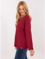 Bluzka RV BZ model 21309859 bordowy - FPrice Bluzka RV BZ model 21309859 bordowy - FPrice