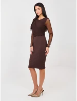 Spódnica RV SD model 21889020 ciemny brązowy - FPrice