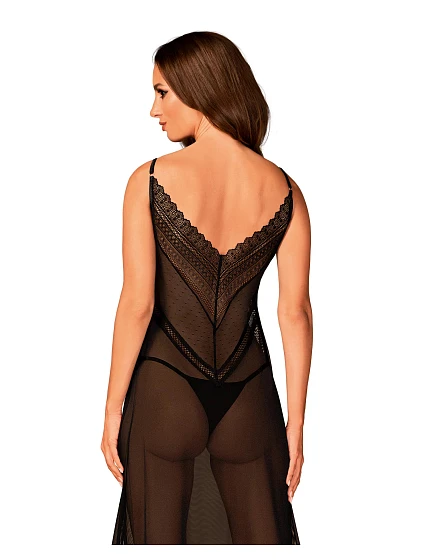 Elegantní košilka model 17824331 long chemise - Obsessive