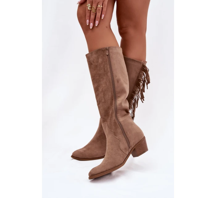 Kozačky na podpatku model 223001 Step in style Kozačky na podpatku model 223001 Step in style