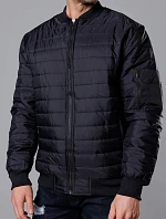 Pánská prošívaná bunda bomber černá (MY02-1)