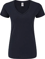 Fruit of the Loom Lady-Fit Iconic 150 V-Neck T Dámské tričko s výstřihem do V 16.1444 deep navy