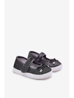 Dětské Baletky S Mašlí Černé Amirinas Dětské Baletky S Mašlí Černé Amirinas