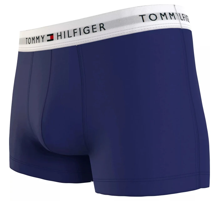 Pánské boxerky 3P TRUNK PRINT UM0UM02768 0W2 modré - Tommy Hilfiger