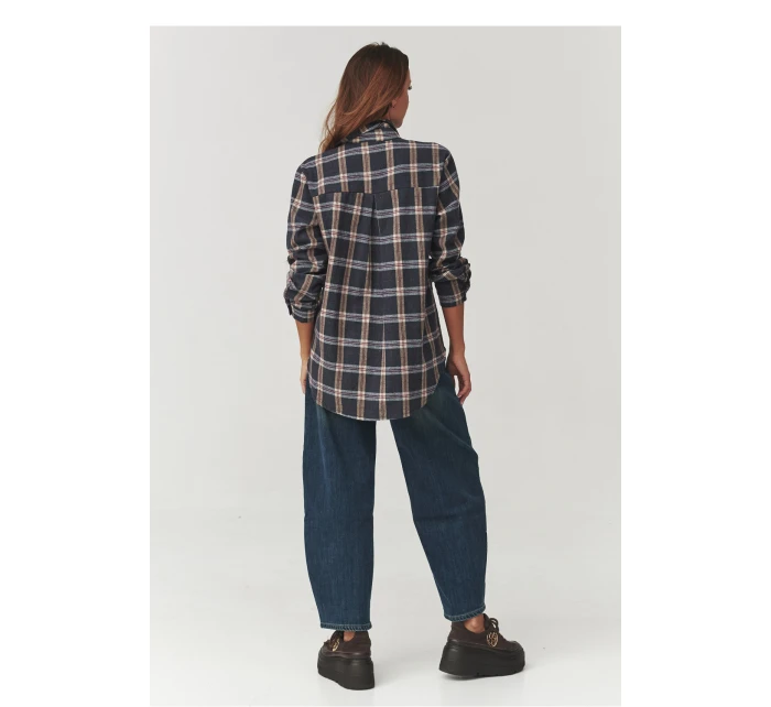 Košile s dlouhým rukávem model 219730 Makadamia Košile s dlouhým rukávem model 219730 Makadamia