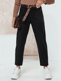 Dámské kalhoty v jedné velikosti s páskem černé model 21981958 - Dstreet