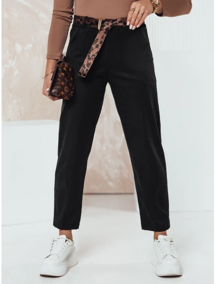 Dámské kalhoty v jedné velikosti s páskem černé model 21981958 - Dstreet