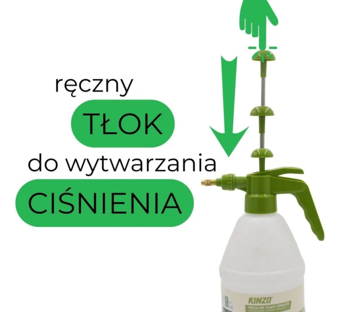 TLAKOVÝ POSTŘIKOVAČ PRO ROSTLINY 2L KINZO - MIX