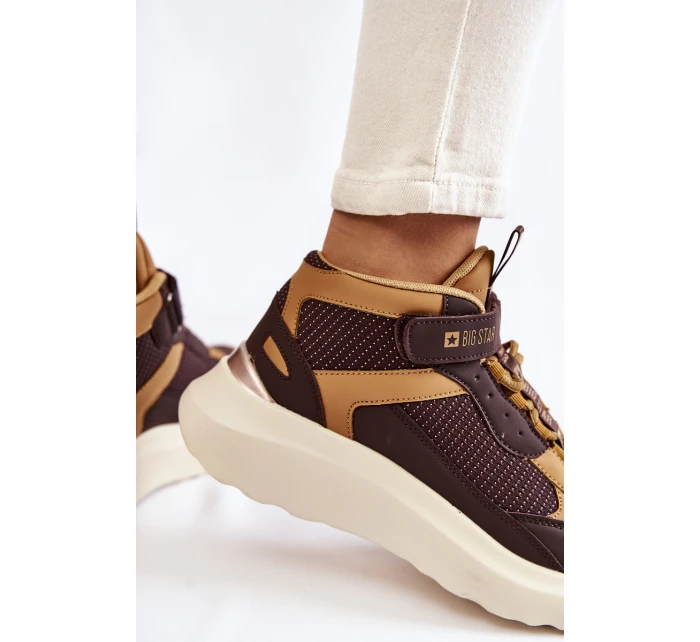 Dámská sportovní obuv Memory Foam System Big Star KK274404 Hněde