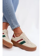 Dámské tenisky na platformě Béžové Janivelle Dámské tenisky na platformě Béžové Janivelle