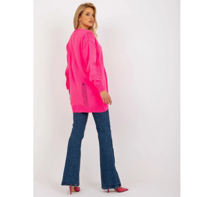 Dámský kardigan LC SW model 18132631 fluo růžová - FPrice