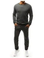 Pánské tmavě šedé tepláky Dstreet AX0376