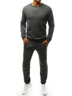 Pánské tmavě šedé tepláky Dstreet AX0376