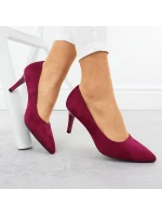 Dámské semišové lodičky na jehlovém podpatku fuchsiové barvy Sergio model 21905065 - LEONE Dámské semišové lodičky na jehlovém podpatku fuchsiové barvy Sergio model 21905065 - LEONE