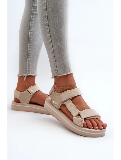 Dámské sandály na platformě Big Star NN274A535 béžové Dámské sandály na platformě Big Star NN274A535 béžové